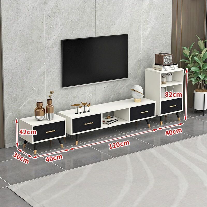MEUBLE TV 3 PIÈCES DE TRÈS BONNE QUALITÉ.