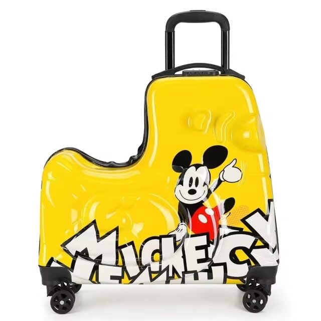 Kids ride on suitcase
