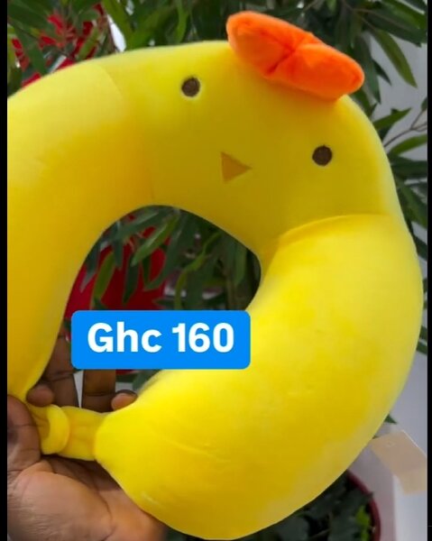 Neck yellow pillow