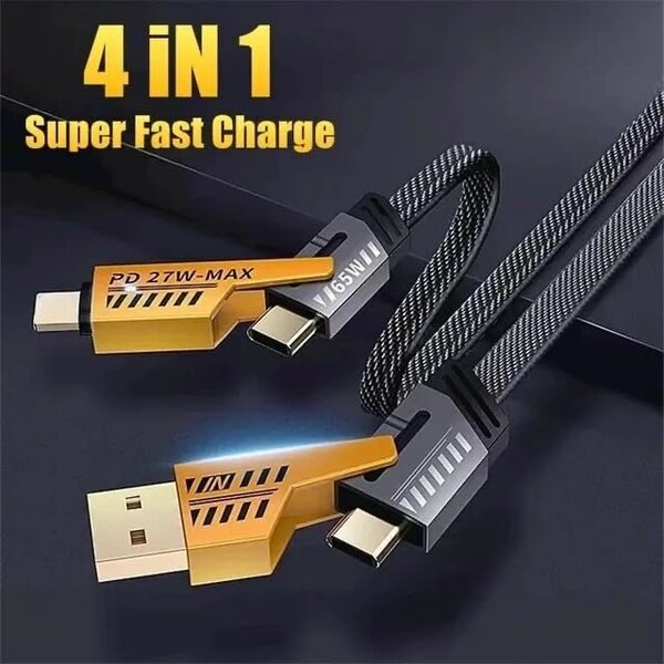 65W Fast Charging Cable(3.3ft),Zinc Alloy Charge Cable