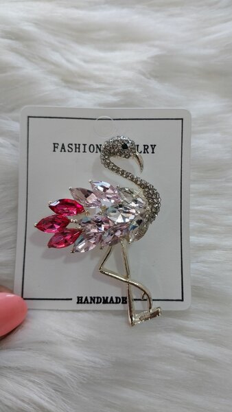 Crystal brooches