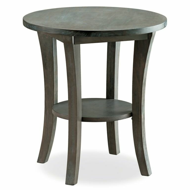 Table ronde bois vintage