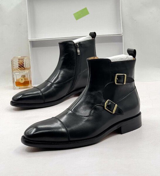 Leather boots