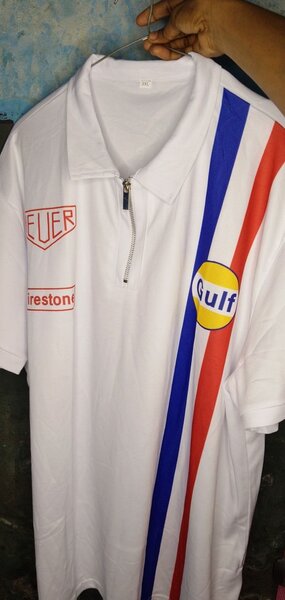 Polo Racing Vintage Blanc