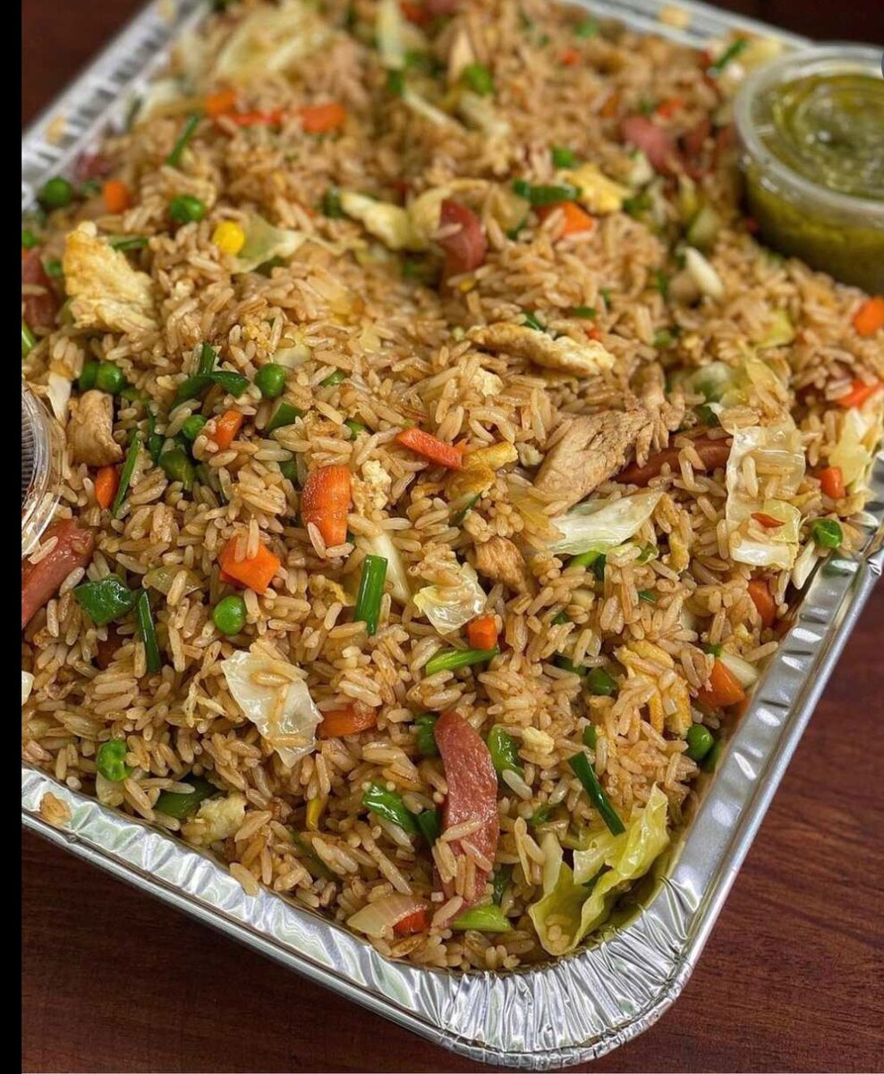 Fried rice chicken