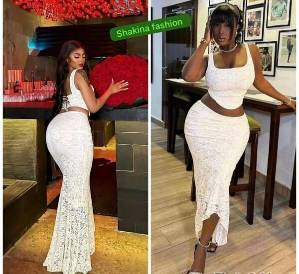 Robe longue élégante blanche