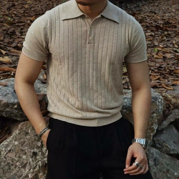 Knitted lacoste
