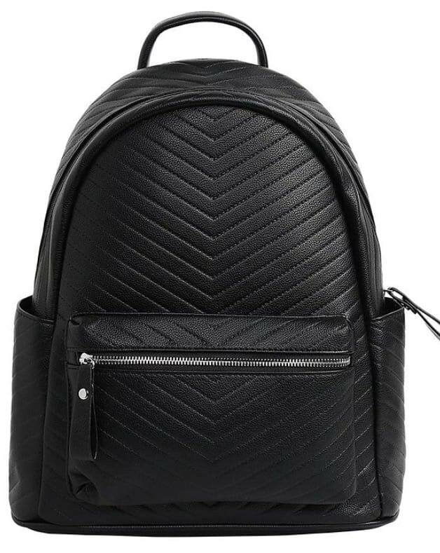 Sac à dos en cuir noir élégant