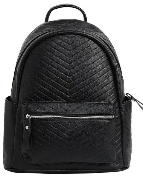 Sac à dos en cuir noir élégant