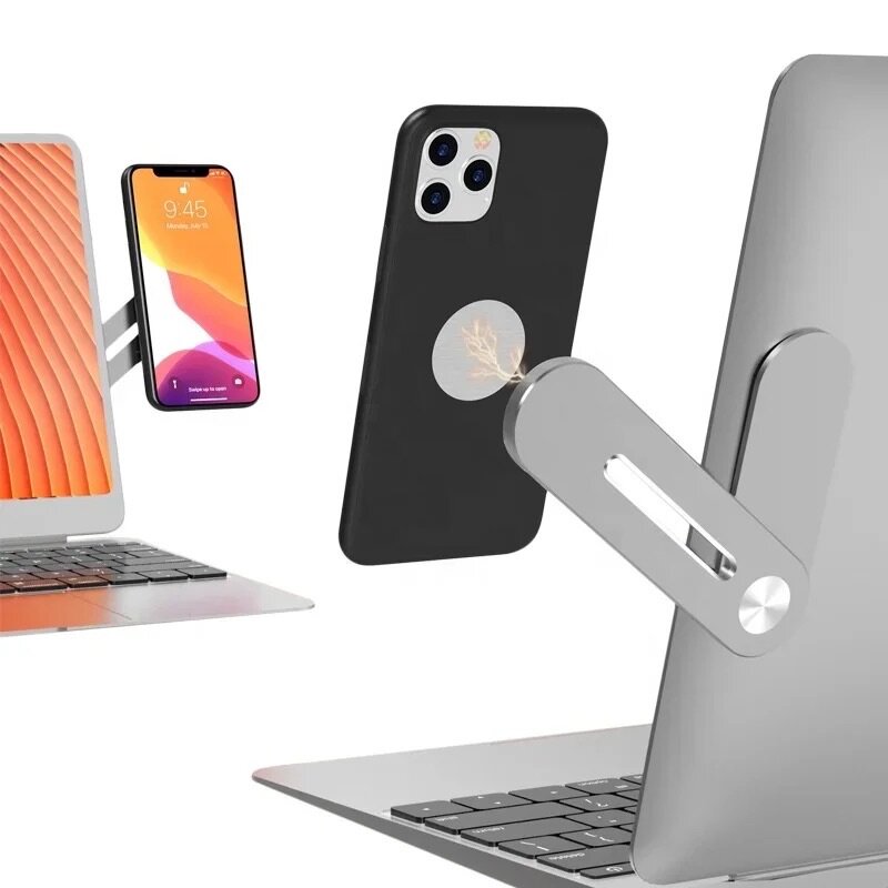 Laptop phone holder