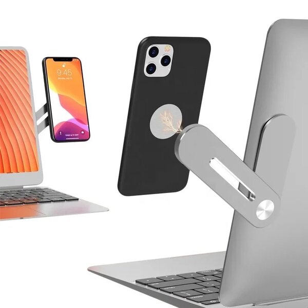 Laptop phone holder