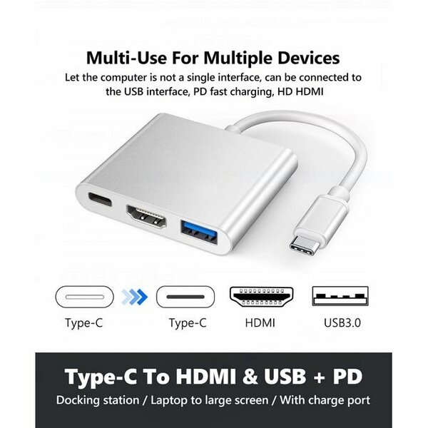 Hub 3en1 type c