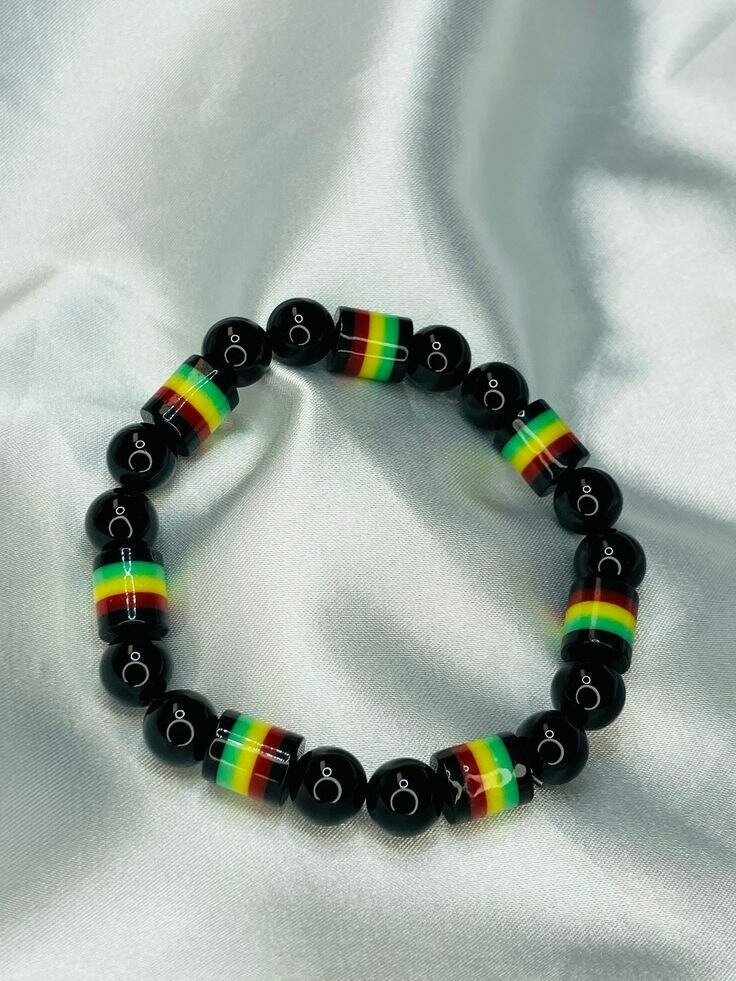 Bracelet perles multicolores