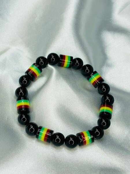 Bracelet perles multicolores