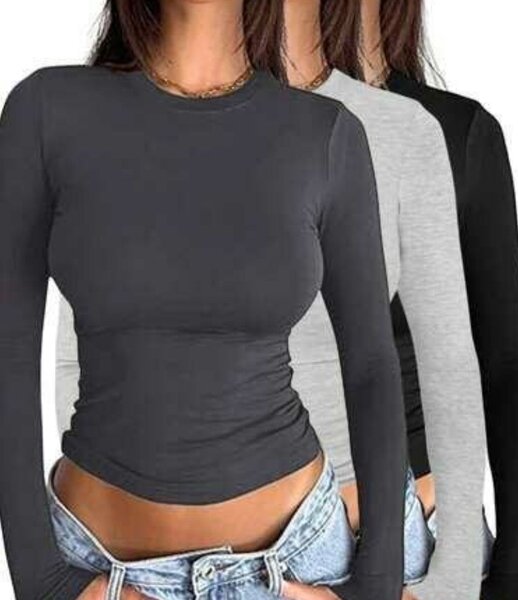 T-shirt moulant manches longues