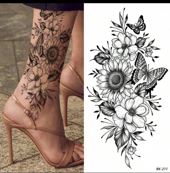 Tatouages Temporaires Floraux