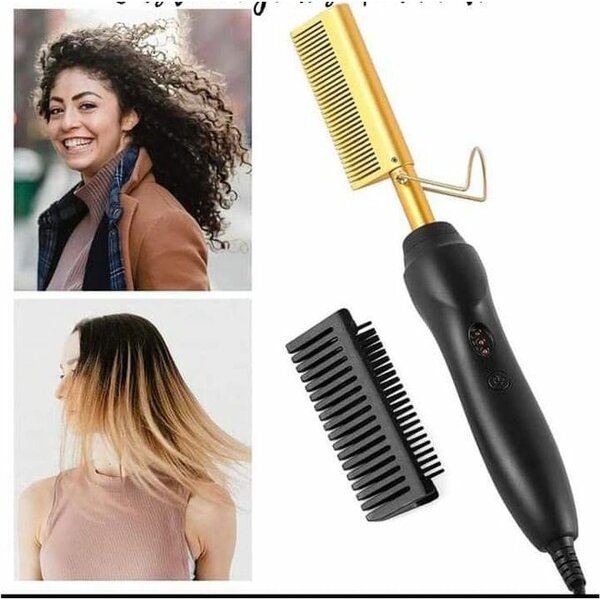 Peigne Lisseur Chauffante A Cheveux 2 En 1
