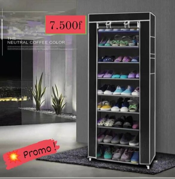 Étagère de chaussures 9 niveaux 