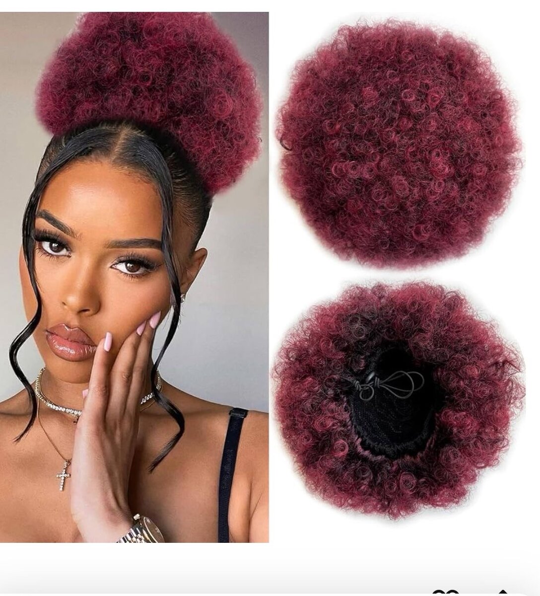 Postiche afro mini