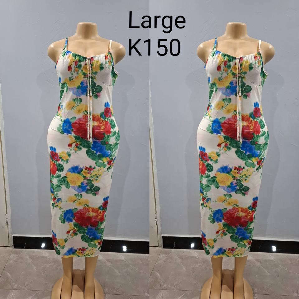 Robe blanc vert
