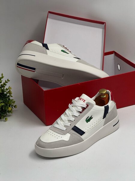 LACOSTE NAVY AND WHITE