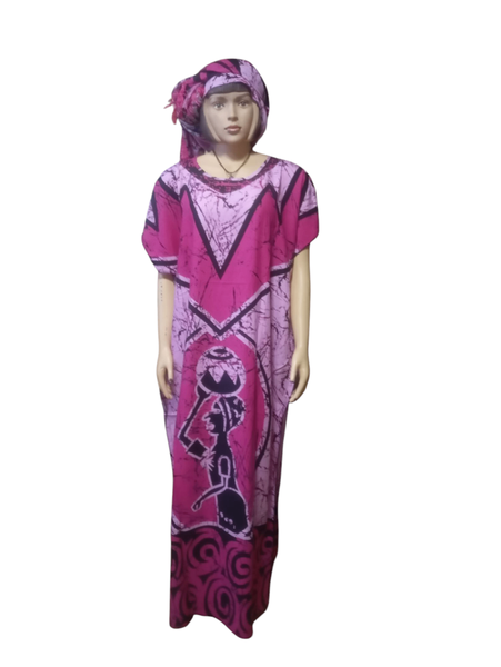 Robe longue ethnique femme