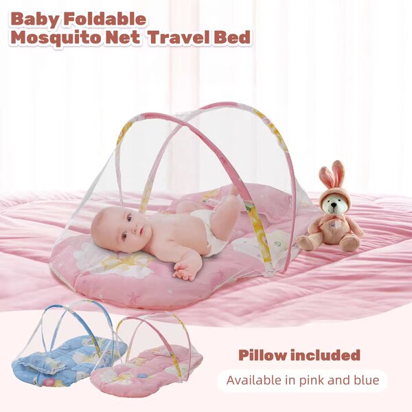Lit bébé pliable avec moustiquaire