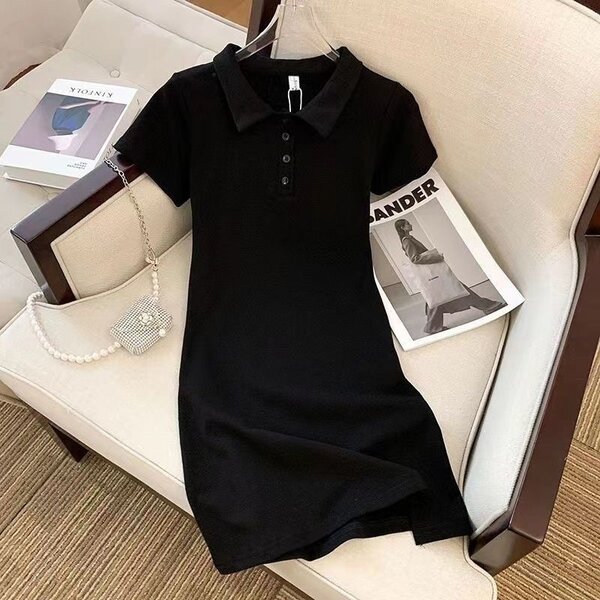 Black mini dress