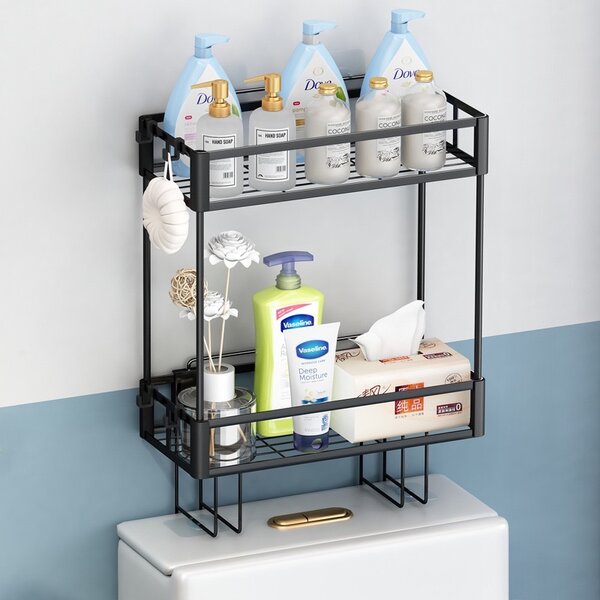 2 Tier Over The Toilet Rack