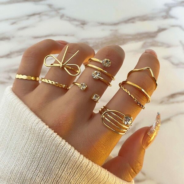Bague Femme Élégante Or