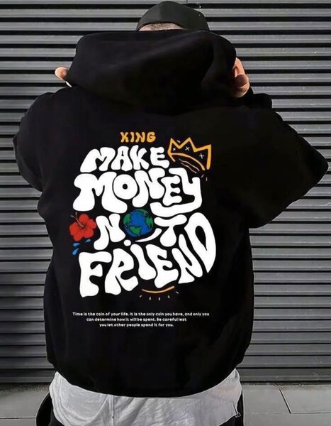 Sweatshirt à message créatif