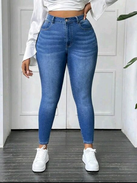 Jean skinny taille haute