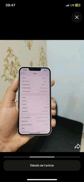 iPhone Blanc 128 Go