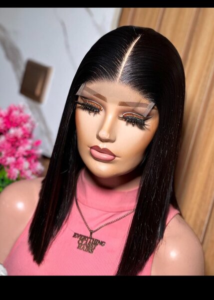 4by4 straight hair human hair