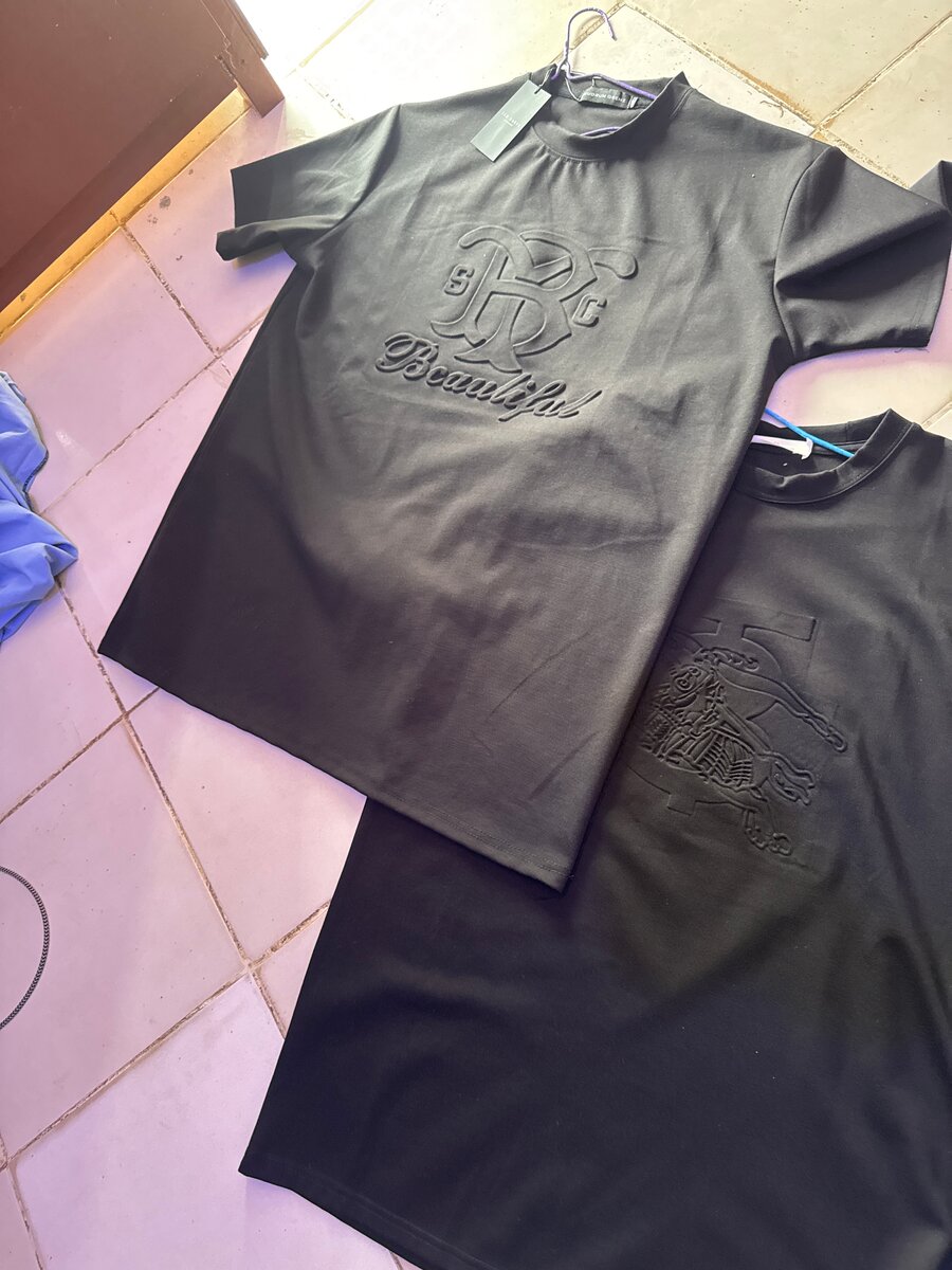 Men's Black T-Shirts Set