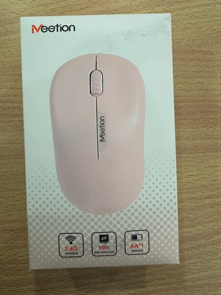 Souris sans fil Meetion rose