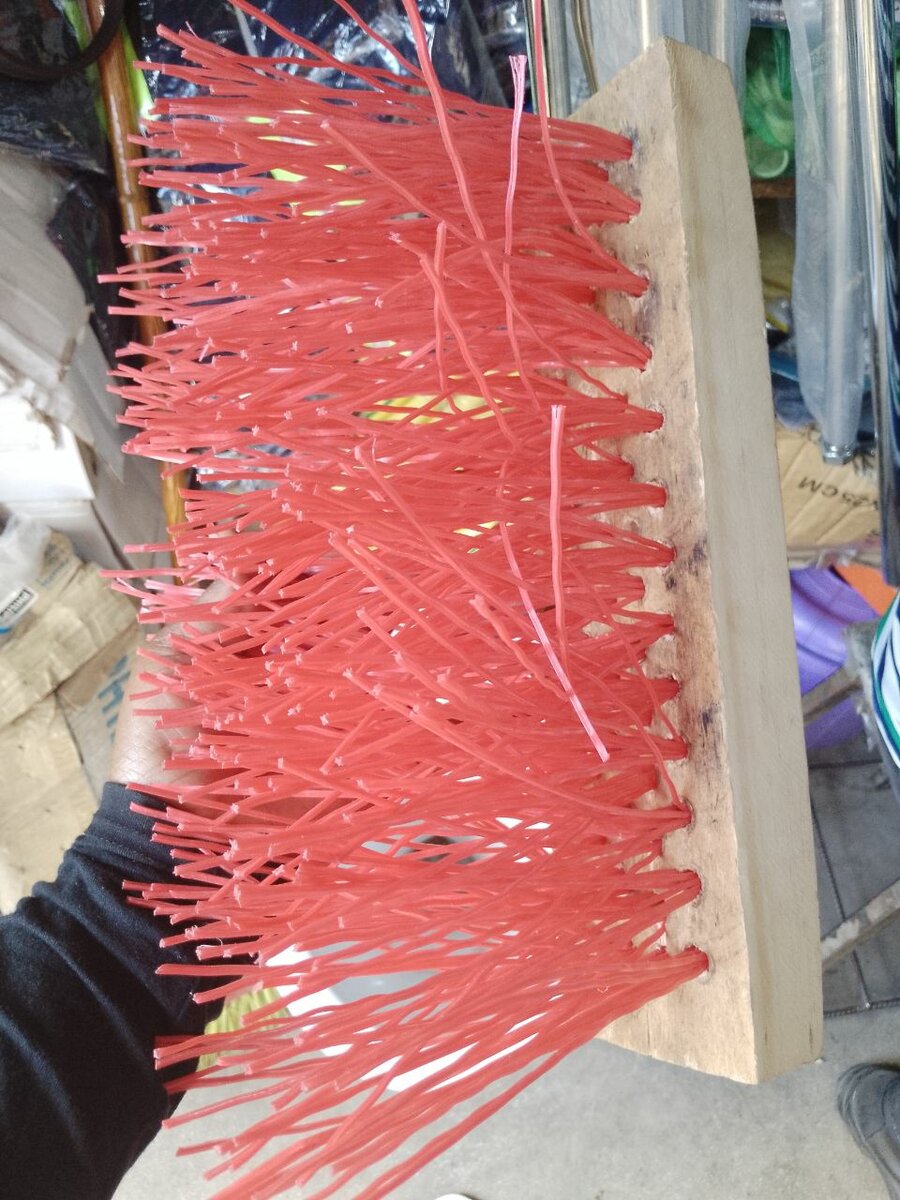 Hard broom