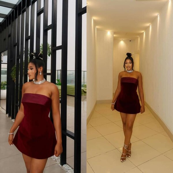 Mini handless dress