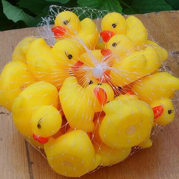 Set de canards de bain jaunes