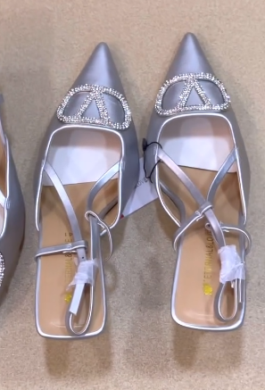 Silver heels