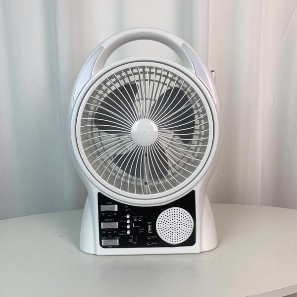 RECHARGEABLE FAN LIGHT AND RADIO