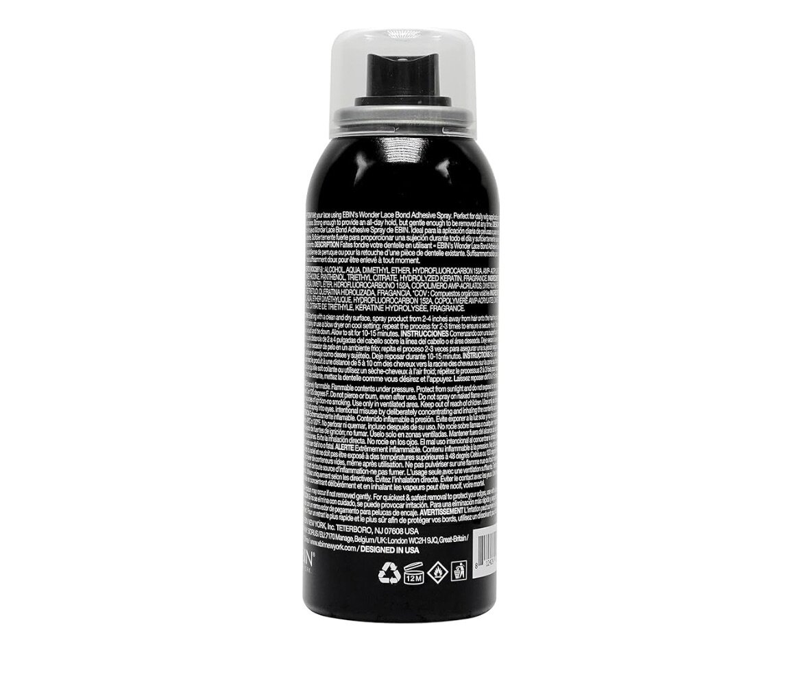 Frontal lace melting spray