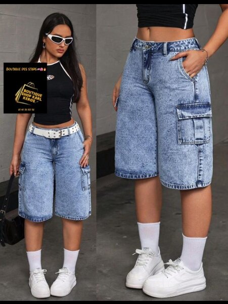 Shorts en jean décontracté