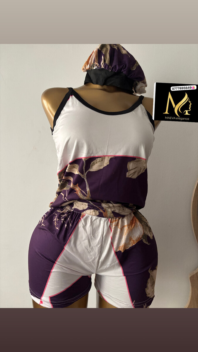 Pyjama d'été coloré pour femmes