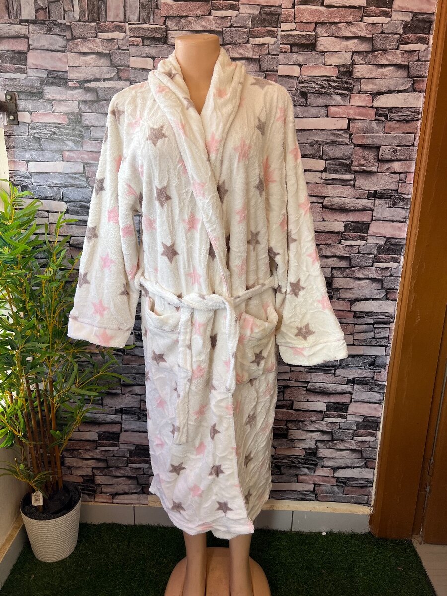 Peignoir doux en polaire pour adultes
