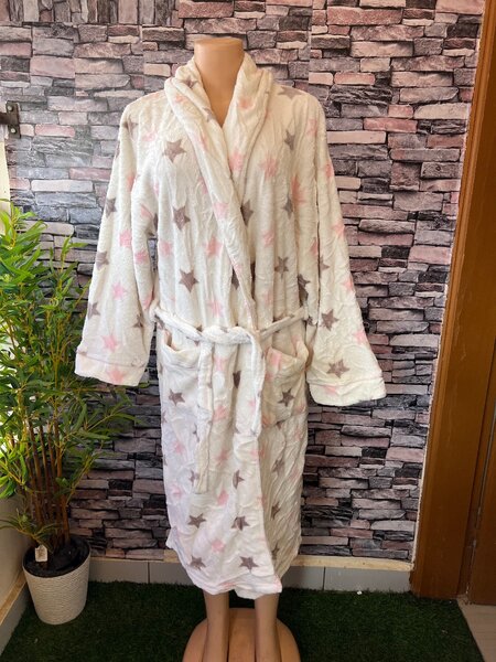 Peignoir doux en polaire pour adultes