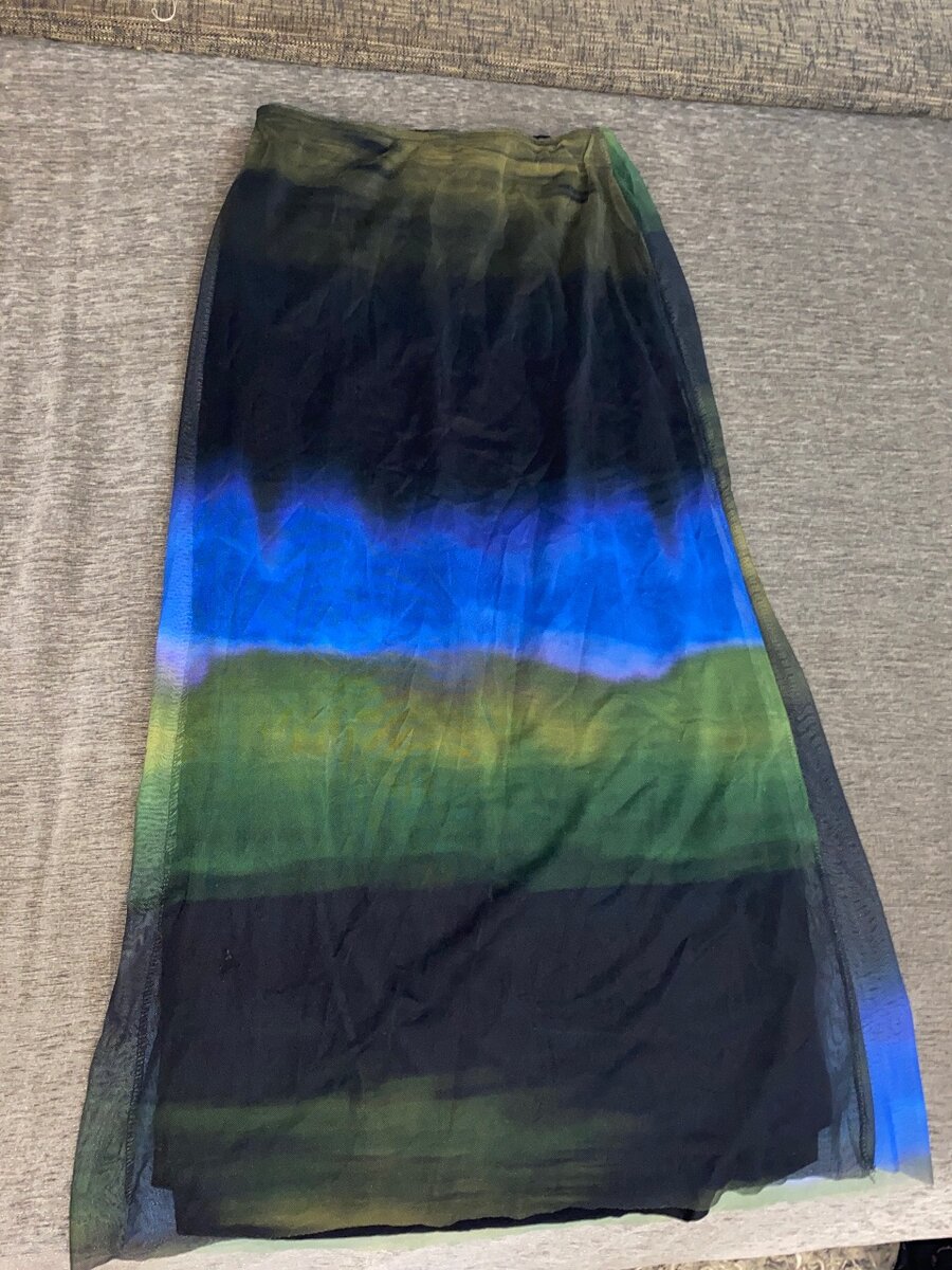 Jupe Longue Dégradé Multicolore