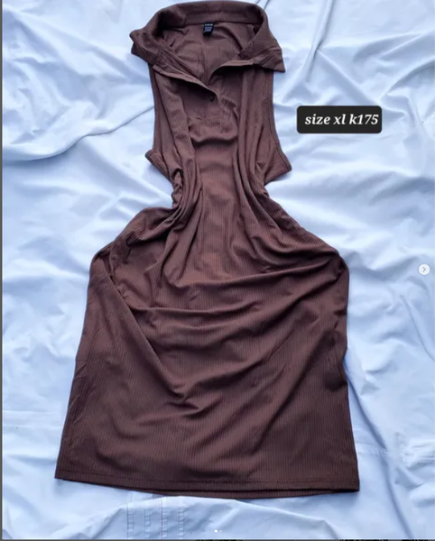 brown dress
