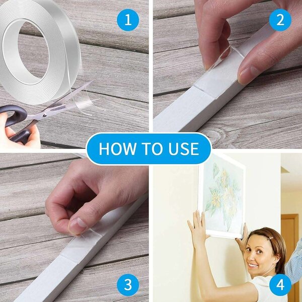 1 meter double sided nano adhesive tape