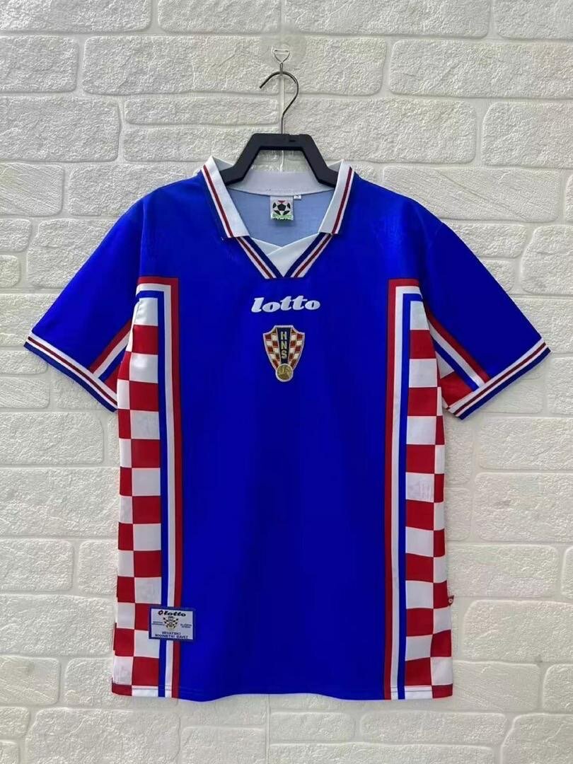 Maillot rétro football bleu